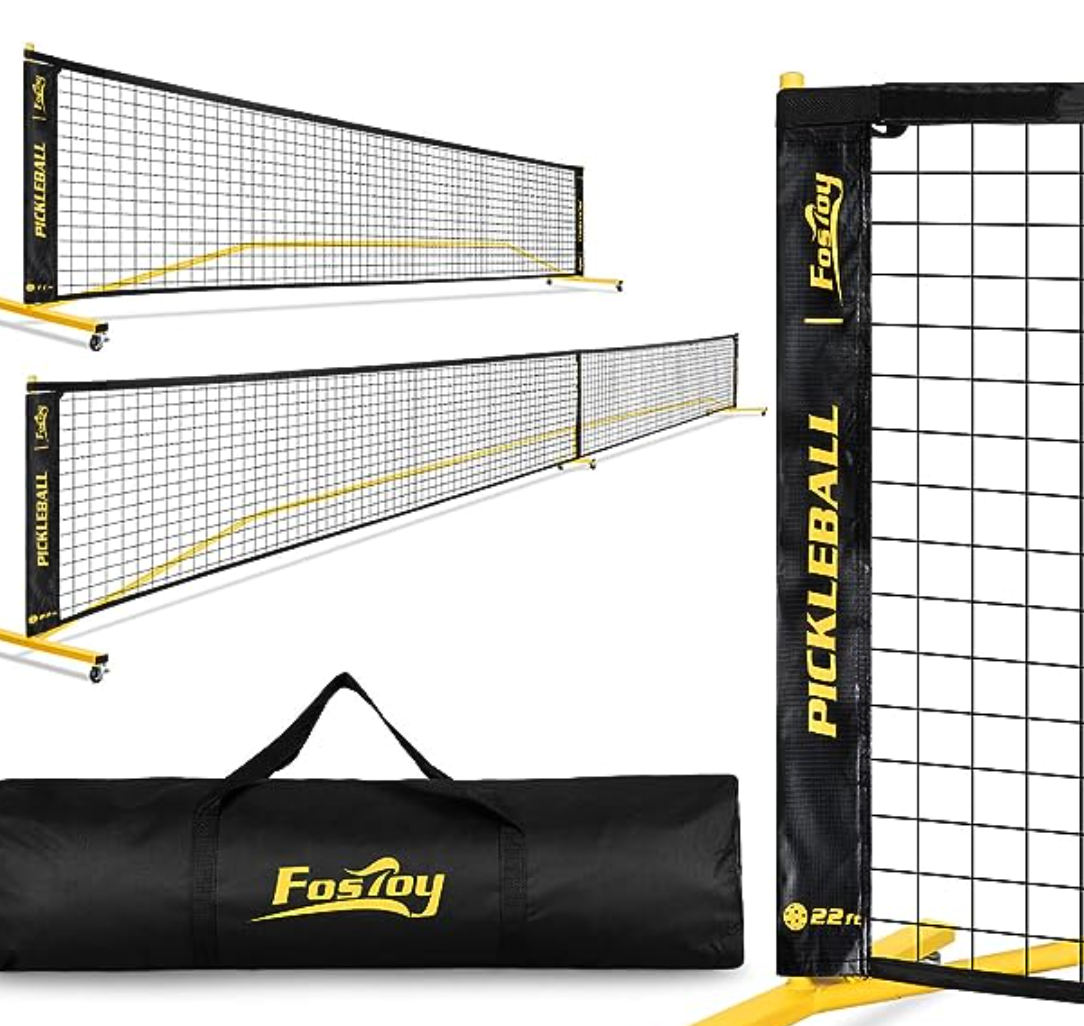 Fostoy Portable Pickleball Net with Wheels