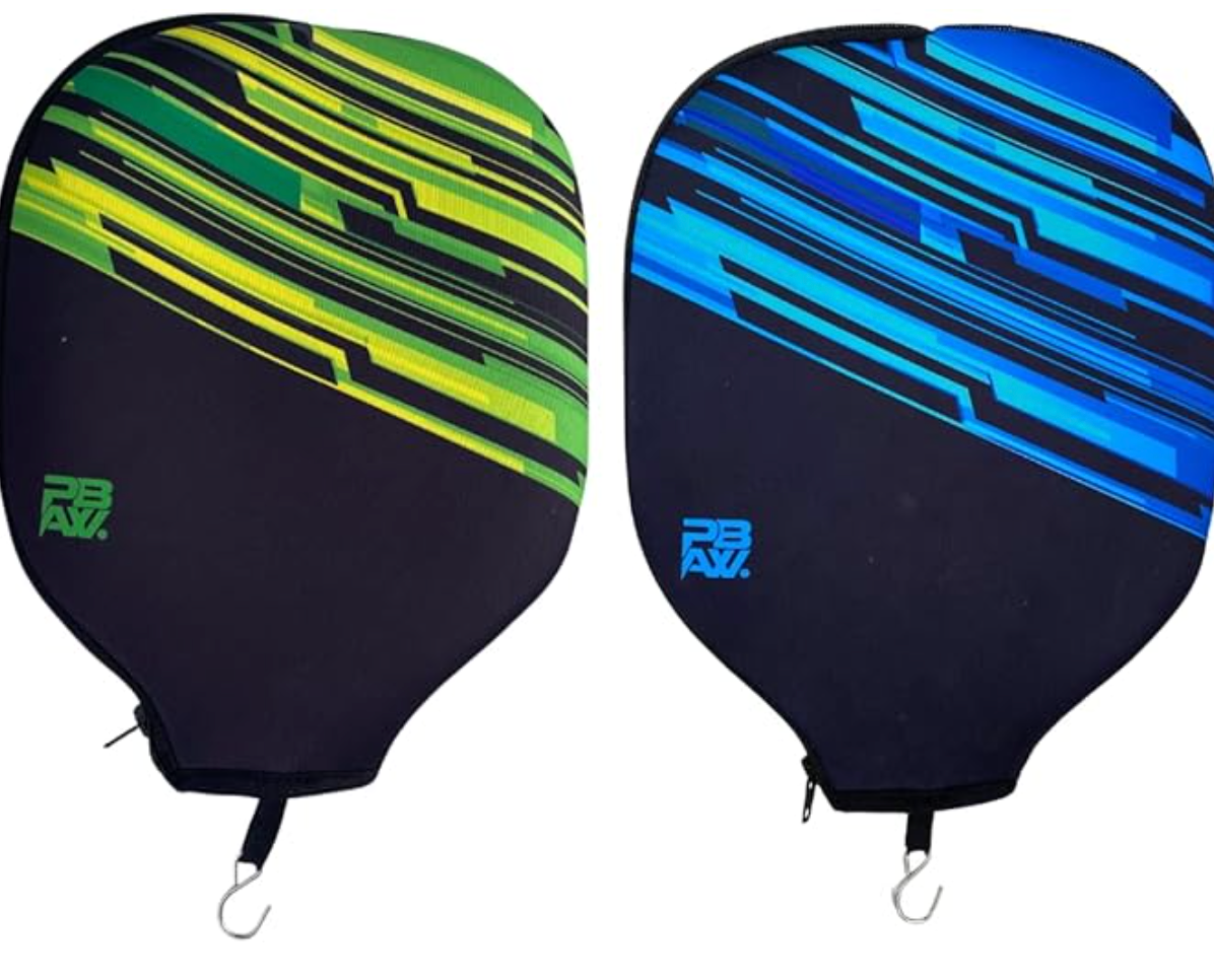 Neoprene Pickleball Paddle Cover - 2 Pockets 